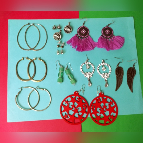 Earrings Assortment Bundle Of 12 - Picture 3 of 3